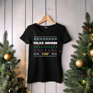 On Patrol Live Police Navidad Santa Clause Hat Fleece Sweatshirt
